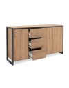 Madia 160x40x88H Denver3 colore quercia antracite