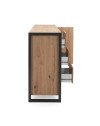 Madia 160x40x88H Denver3 colore quercia antracite