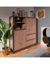 Credenza alta L120XP40XH140 Denver51 colore quercia antracite