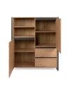 Credenza alta L120XP40XH140 Denver51 colore quercia antracite