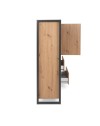 Credenza alta L120XP40XH140 Denver51 colore quercia antracite
