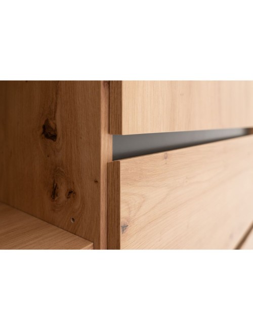 Credenza Alta L120XP40XH140 Denver 51 Colore Quercia Antracite