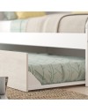 Cameretta a ponte con letto estraibile bianco e bianco consumato 6006 reversibile