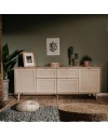 Madia 4 ante e due cassetti effetto vimini Bali 51B
