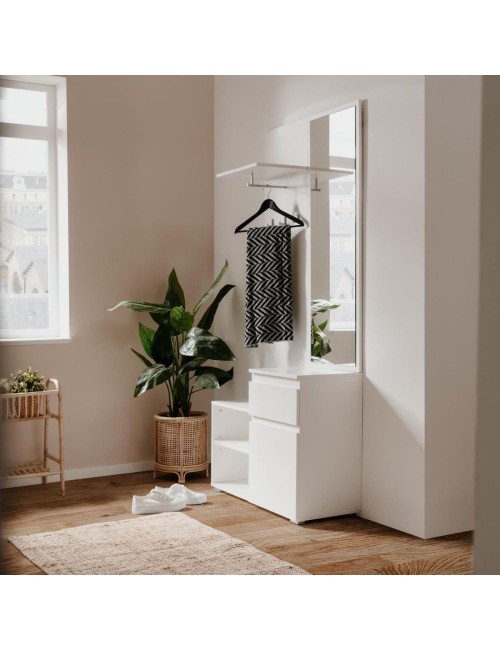 Mobile Ingresso con Specchio Image41B Colore Bianco Offerta