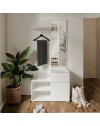 Mobile ingresso con specchio Image41B colore bianco