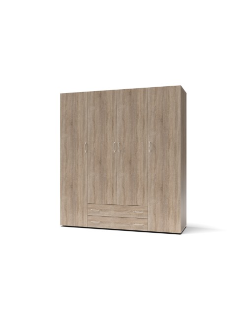 Armadio 4 Ante e 2 Cassetti Rovere Sonoma Seba4 160x51,6x177h Prezzo