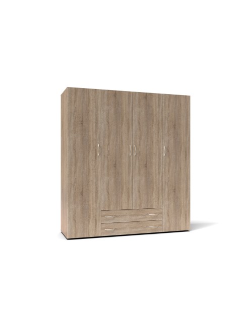Armadio 4 Ante e 2 Cassetti Rovere Sonoma Seba4 160x51,6x177h Prezzo
