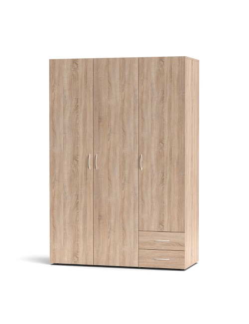Armadio 3 ante e 2 cassetti rovere sonoma Seba3 120x51,6x177h|prezzo