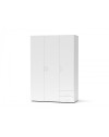 Armadio 3 ante e 2 cassetti Seba3 120x51,6x177h colore bianco