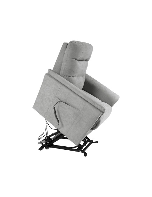 Poltrona Alzapersona Alessia 2 Motori con Roller Bar e Tessuto Idrorepellente Grigio – Comfort, Relax e Massima Autonomia