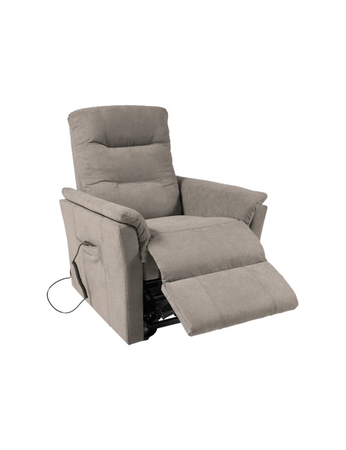 Poltrona Alzapersona Alessia 2 Motori con Roller Bar e Tessuto Idrorepellente tortora – Comfort, Relax e Massima Autonomia