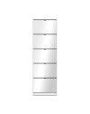Scarpiera specchio Koblenz 5 ante ribalta colore bianco