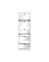 Scarpiera specchio Koblenz 5 ante ribalta colore bianco