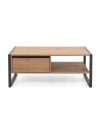 Tavolino da salotto L100xP55XH40 Denver55 colore quercia antracite