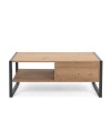Tavolino da salotto L100xP55XH40 Denver55 colore quercia antracite