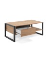 Tavolino da salotto L100xP55XH40 Denver55 colore quercia antracite