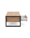 Tavolino da salotto L100xP55XH40 Denver55 colore quercia antracite