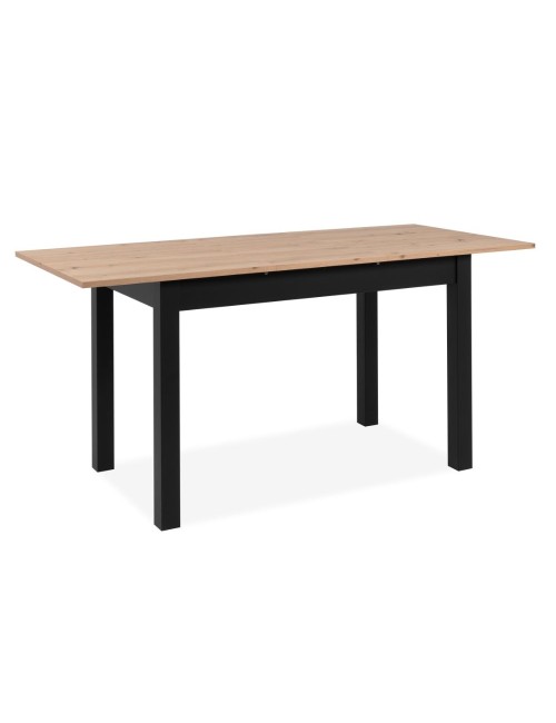 Tavolo rettangolare allungabile rovere e nero Coburg120 120x70x76,5 Prezzo