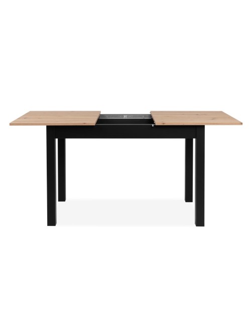 Tavolo rettangolare allungabile rovere e nero Coburg120 120x70x76,5 Prezzo