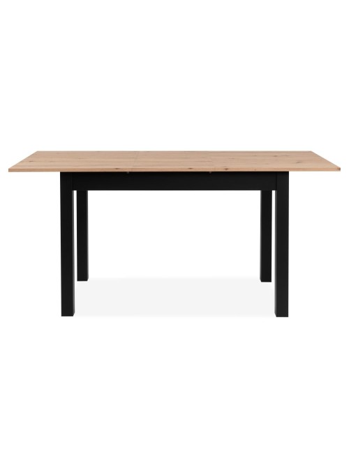 Tavolo rettangolare allungabile rovere e nero Coburg120 120x70x76,5 Prezzo
