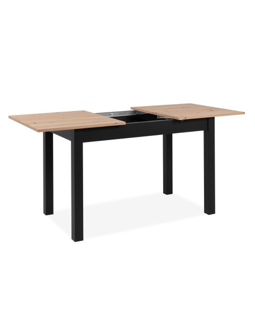 Tavolo rettangolare allungabile rovere e nero Coburg120 120x70x76,5 Prezzo
