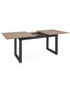 Tavolo allungabile Austin80A piano color legno e gambe antracite 160x90x75