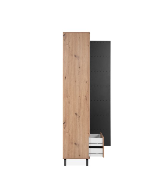 Vetrina 2 Ante e 2 Cassetti Medan52A Colore Rovere Antracite Prezzo