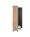 Vetrina 2 ante e 2 cassetti Medan52A colore rovere antracite