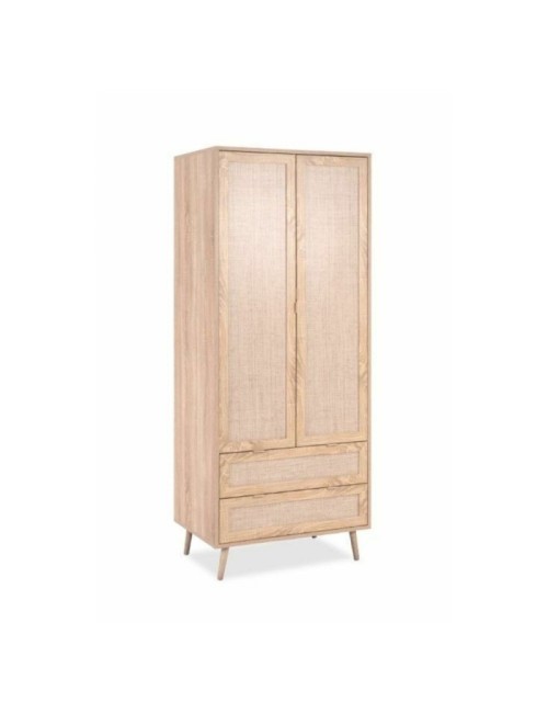 Armadio 2 Ante e 2 Cassetti Effetto Vimini Bali60A Prezzo