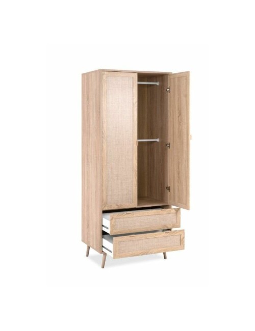 Armadio 2 Ante e 2 Cassetti Effetto Vimini Bali60A Prezzo