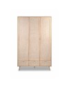 Armadio 3 ante e 3 cassetti effetto vimini Bali60B