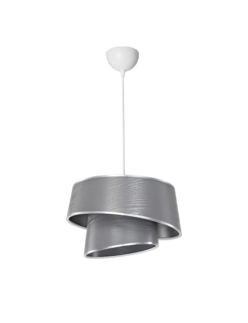 Lampada a Sospensione con Paralume Grigio Effetto Legno Lima Prezzo