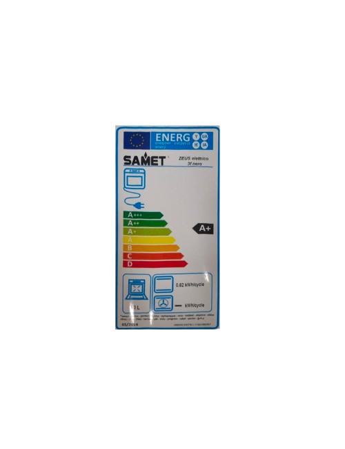 Forno elettrico statico nero Samet classe A