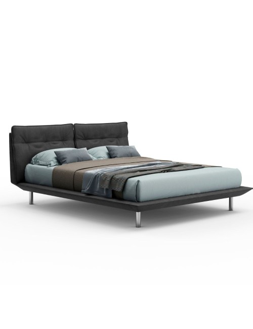 Letto Matrimoniale Moderno Bolt Colore Grigio Scuro Prezzo