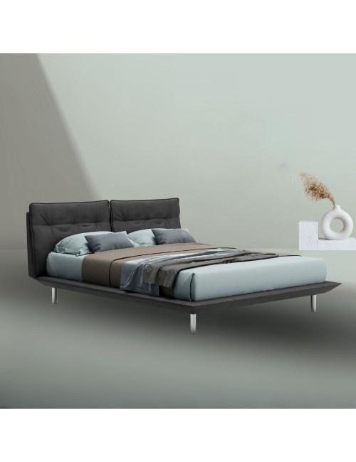 Letto Matrimoniale Moderno Bolt Colore Grigio Scuro Prezzo