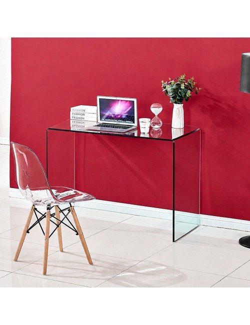 Consolle Scarlett 120×40 cm in Vetro Temperato Curvato – Design Minimal