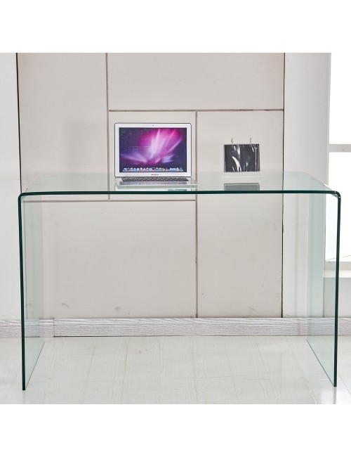 Consolle Scarlett 120×40 cm in Vetro Temperato Curvato – Design Minimal