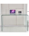 Consolle Scarlett 120×40 cm in Vetro Temperato Curvato – Design Minimal