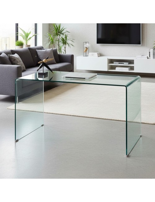 Consolle Scarlett 120×40 cm in Vetro Temperato Curvato – Design Minimal