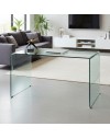 Consolle Scarlett 120×40 cm in Vetro Temperato Curvato – Design Minimal