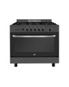 Cucina a gas Samet Stromboli 90x60 cm con forno a gas grill elettrici – Nera Classe A