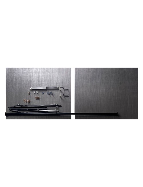 Kit Letto Contenitore Completo matrimoniale 160x190 cm | Rete a Doghe con Meccanismo Lift System, Pistoni e Pannelli Fondo