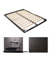 Kit Letto Contenitore Completo una piazza e mezza 120x190 cm | Rete a Doghe con Meccanismo Lift System, Pistoni e Pannelli Fondo