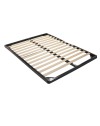 Kit Letto Contenitore Completo una piazza e mezza 120x190 cm | Rete a Doghe con Meccanismo Lift System, Pistoni e Pannelli Fondo