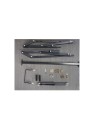Kit Letto Contenitore Completo Singolo 80x190 cm | Rete a Doghe con Meccanismo Lift System, Pistoni e Pannelli Fondo