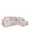 Divano Angolare Emily beige con Letto Easy Open, Contenitore e Penisola Reversibile – Comfort e Design per il Living