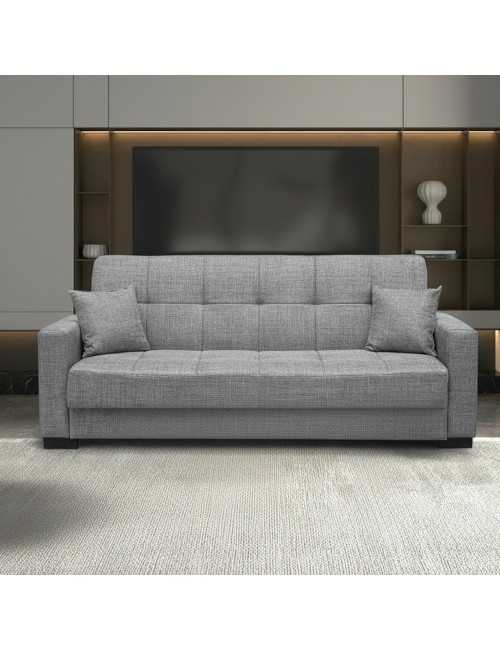 Divano 3 Posti Funzione Letto Contenitore NewMalpensa in Tessuto