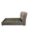 Letto matrimoniale contenitore Sofaback in tessuto tortora 178x222x120H