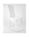 Sedia Nancy ecopelle colore bianco